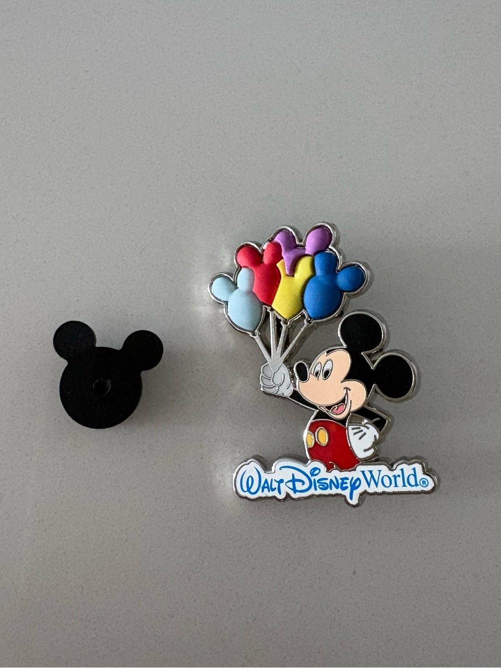 Authentic Disney Pin - Mickey Mouse holding Balloons - “Walt Disney World”
